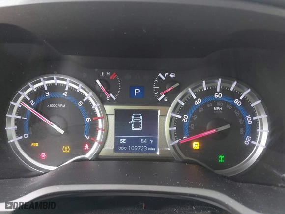 2019 Toyota 4Runner SR5 with VIN JTEBU5JR3K5722863, listed as a IAAI auction lot 41578713 with 109,723 mi miles. Bid and sale history available at carsss.com. Image 7.