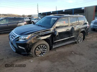 2017 Lexus GX with VIN JTJJM7FX4H5179564, listed as a Copart auction lot 87943285 with 0 mi miles and Salvage Title. Bid and sale history available at carsss.com. Image 1.