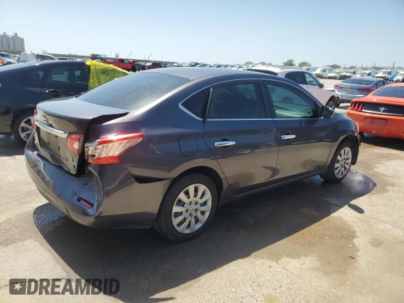 2014 Nissan Sentra SV with VIN 3N1AB7AP0EY216899, listed as a Copart auction lot 52231365 with 191,453 mi miles and Salvage Title. Bid and sale history available at DreamBid. Image 3.