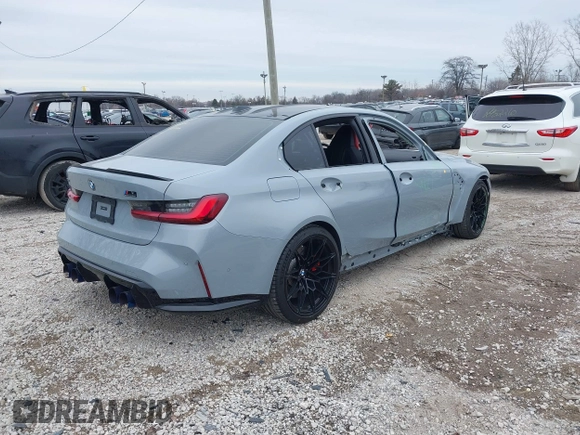 2024 BMW M3 Competition xDrive z VIN WBS43AY08RFS19830, wystawiony jako IAAI lot #41506228 z przebiegiem 10 330 mil mil oraz . Historia ofert i sprzedaży dostępna na DreamBid. Obrazek 4.