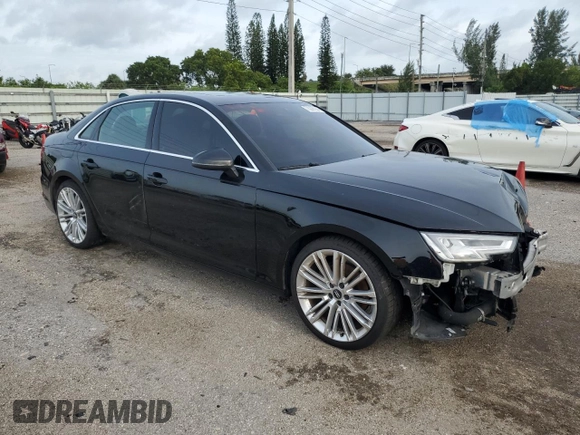 2019 Audi A4 Premium Plus z VIN WAUHMAF44KA009429, wystawiony jako Copart lot #73296584 z przebiegiem 86 217 mil mil oraz Nie do naprawy • Non repairable. Historia ofert i sprzedaży dostępna na DreamBid. Obrazek 4.