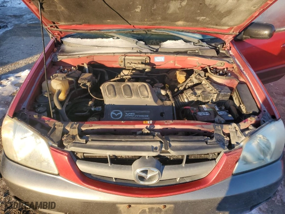 2003 Mazda Tribute LX with VIN 4F2YZ94153KM38084, listed as a Copart auction lot 87666995 with 191,546 mi miles and Salvage Title. Bid and sale history available at carsss.com. Image 12.