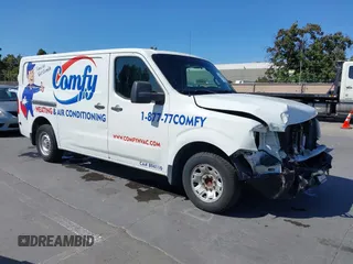 2013 Nissan NV S with VIN 1N6BF0KL6DN110152, listed as a IAAI auction lot 42541289 with 126,717 mi miles and . Bid and sale history available at DreamBid. Image 1.