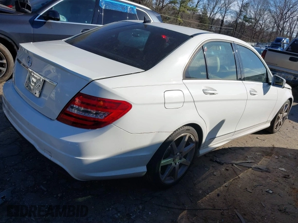 2014 Mercedes-Benz C 250 Sport with VIN WDDGF4HB3EA963847, listed as a IAAI auction lot 41445657 with 107,457 mi miles and . Bid and sale history available at carsss.com. Image 4.