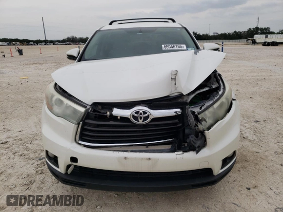 2016 Toyota Highlander LE Plus with VIN 5TDZKRFH1GS154193, listed as a Copart auction lot 55046165 with 102,314 mi miles and Salvage title. Bid and sale history available at DreamBid. Image 5.