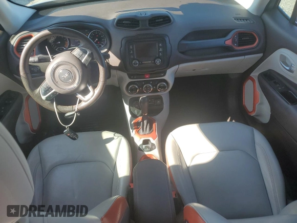 2015 Jeep Renegade Limited with VIN ZACCJBDT0FPB96034, listed as a Copart auction lot 55488195 with 52,504 mi miles and Salvage Title. Bid and sale history available at DreamBid. Image 8.