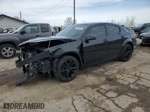 2014 Dodge Avenger SE with VIN 1C3CDZAB0EN235079, listed as a Copart auction lot 50106065 with 150,157 mi miles and Salvage Title. Bid and sale history available at carsss.com. Image 1.