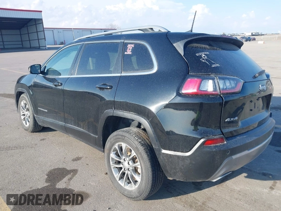 2019 Jeep Cherokee Latitude Plus with VIN 1C4PJMLX4KD305945, listed as a IAAI auction lot 41897473 with 53,271 mi miles. Bid and sale history available at carsss.com. Image 3.