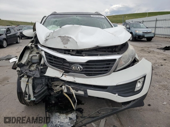 2013 Kia Sportage EX with VIN KNDPCCA29D7539463, listed as a Copart auction lot 58605095 with 143,533 mi miles and Salvage title. Bid and sale history available at DreamBid. Image 5.