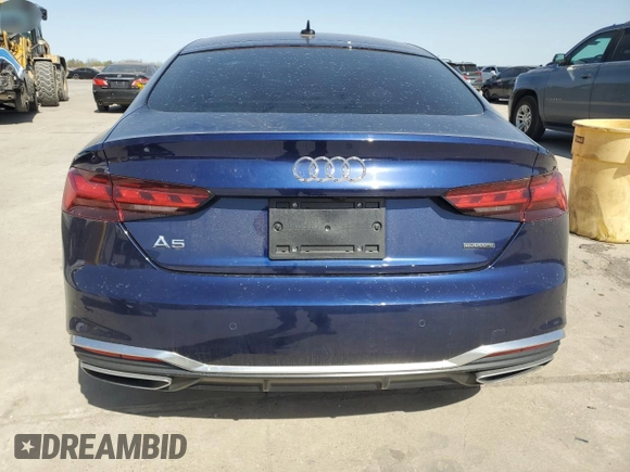 2024 Audi A5 Sportback S line Prestige z VIN WAUEACF51RA122846, wystawiony jako Copart lot #50018975 z przebiegiem Nie podano mil oraz Szkoda całkowita • Salvage title. Historia ofert i sprzedaży dostępna na DreamBid. Obrazek 6.