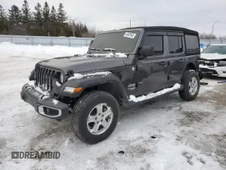 2019 Jeep Wrangler Unlimited Sport S z VIN 1C4HJXDN3KW537539, wystawiony jako Copart lot #44897945 z przebiegiem 36 253 mil mil oraz Szkoda całkowita • Salvage title. Historia ofert i sprzedaży dostępna na DreamBid. Obrazek 1.