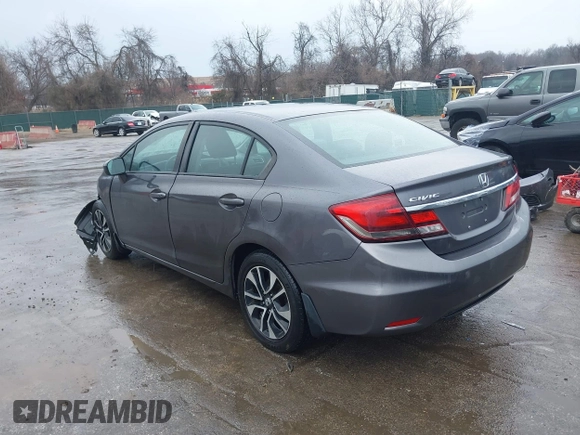 2015 Honda Civic EX with VIN 19XFB2F80FE267622, listed as a IAAI auction lot 41679465 with 140,360 mi miles. Bid and sale history available at carsss.com. Image 3.