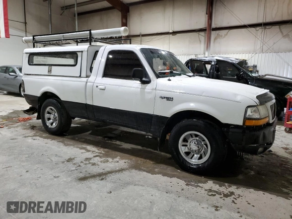 2000 Ford Ranger XL with VIN 1FTYR10V4YPB08912, listed as a Copart auction lot 45122695 with 260,093 mi miles and Salvage Title. Bid and sale history available at carsss.com. Image 4.