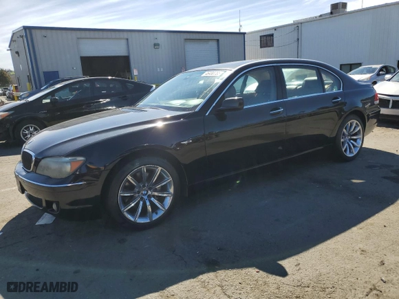 2008 BMW 7 Series 750Li with VIN WBAHN83538DT80446, listed as a Copart auction lot 46480785 with 135,834 mi miles and Clean Title. Bid and sale history available at carsss.com. Image 1.