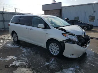 2016 Toyota Sienna Ltd with VIN 5TDDK3DC8GS131573, listed as a Copart auction lot 44938475 with 163,010 mi miles and Salvage Title. Bid and sale history available at carsss.com. Image 4.