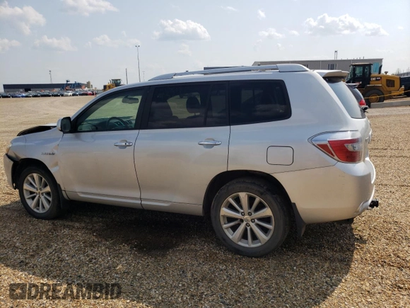 2008 Toyota Highlander Hybrid Limited with VIN JTEEW44A782010664, listed as a Copart auction lot 59727123 with 333,233 mi miles and Salvage Title. Bid and sale history available at carsss.com. Image 2.