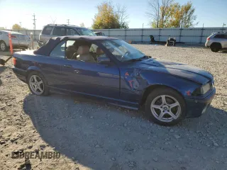 1999 BMW 3 Series 323ic with VIN WBABJ7338XEA19106, listed as a Copart auction lot 74781174 with 0 mi miles and Non Repairable. Bid and sale history available at carsss.com. Image 4.
