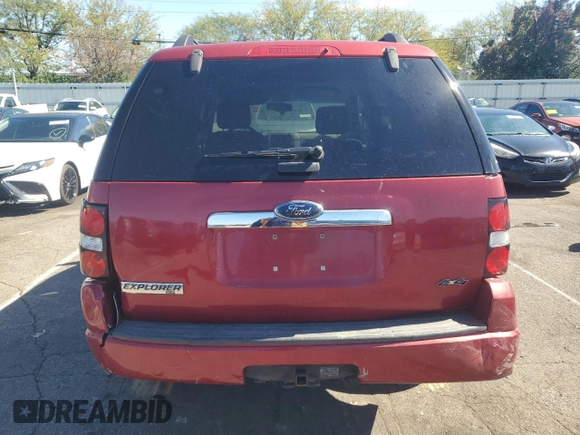 2008 Ford Explorer XLT with VIN 1FMEU73E68UB22565, listed as a Copart auction lot 55019425 with Not provided miles and Salvage title. Bid and sale history available at DreamBid. Image 6.