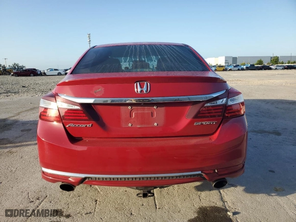 2017 Honda Accord Sedan Sport with VIN 1HGCR2F58HA120248, listed as a Copart auction lot 51644855 with 270,573 mi miles and Salvage Title. Bid and sale history available at carsss.com. Image 6.