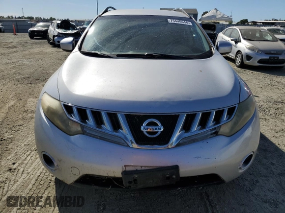 2009 Nissan Murano LE with VIN JN8AZ18W09W202473, listed as a Copart auction lot 75440644 with 187,666 mi miles and Clean Title. Bid and sale history available at carsss.com. Image 5.