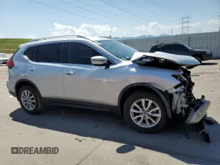 2017 Nissan Rogue SV with VIN KNMAT2MV4HP588324, listed as a Copart auction lot 61448755 with 43,596 mi miles and Salvage title. Bid and sale history available at DreamBid. Image 4.