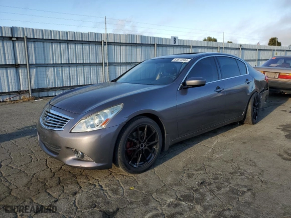 2013 Infiniti G37 Sedan Journey with VIN JN1CV6AP4DM717015, listed as a Copart auction lot 64874344 with 163,420 mi miles and Salvage Title. Bid and sale history available at carsss.com. Image 1.