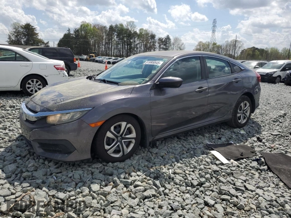 2017 Honda Civic Sedan LX with VIN 2HGFC2F5XHH571696, listed as a Copart auction lot 51995845 with 119,195 mi miles and Salvage Title. Bid and sale history available at carsss.com. Image 1.