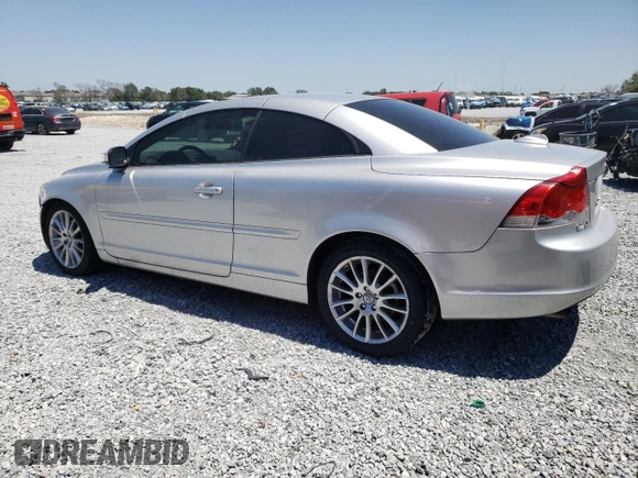 2008 Volvo C70 with VIN YV1MC67218J049615, listed as a Copart auction lot 53658665 with 195,149 mi miles and Salvage Title. Bid and sale history available at carsss.com. Image 2.