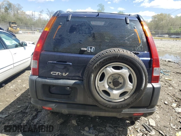 2004 Honda CR-V LX with VIN SHSRD68404U200723, listed as a Copart auction lot 53235115 with 105,164 mi miles and Salvage Title. Bid and sale history available at carsss.com. Image 6.