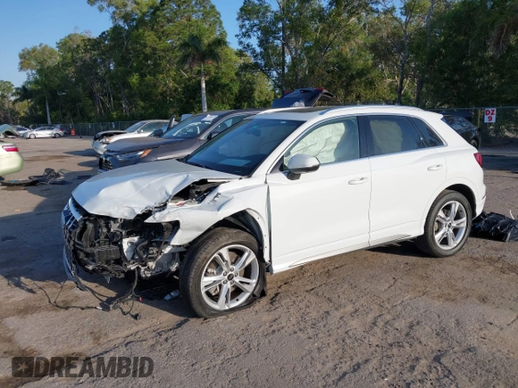 2024 Audi Q3 S line Premium Plus with VIN WA1EECF36R1152747, listed as a IAAI auction lot 42110619 with 16,926 mi miles and . Bid and sale history available at DreamBid. Image 17.