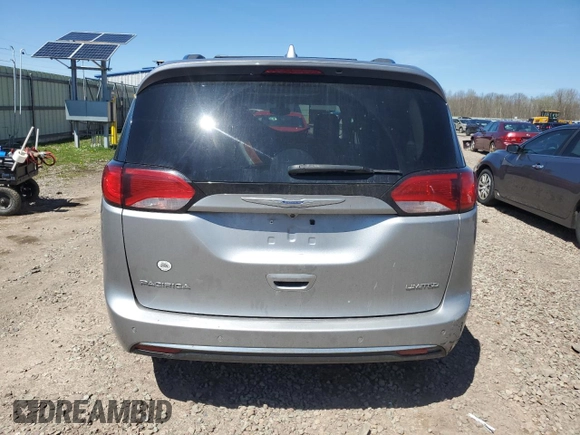 2018 Chrysler Pacifica Limited with VIN 2C4RC1GG6JR314444, listed as a Copart auction lot 54577185 with 102,022 mi miles and Salvage title. Bid and sale history available at DreamBid. Image 6.