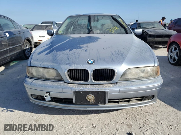 2002 BMW 5 Series 530iA with VIN WBADT63442CH99647, listed as a Copart auction lot 76080444 with 0 mi miles and Salvage Title. Bid and sale history available at carsss.com. Image 5.