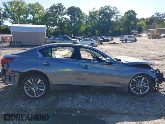 2024 Infiniti Q50 Luxe with VIN JN1EV7BP9RM601099, listed as a IAAI auction lot 42331819 with 8,711 mi miles and . Bid and sale history available at DreamBid. Image 14.