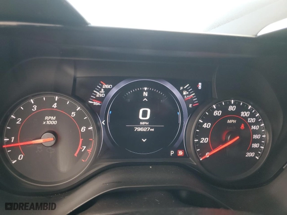 2019 Chevrolet Camaro 2SS with VIN 1G1FH1R76K0107381, listed as a Copart auction lot 42029455 with 79627 miles and Salvage Title. Bid and sale history available at carsss.com. Image 9.