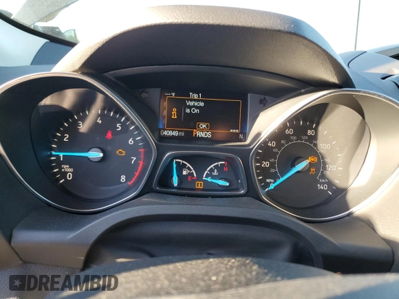 2018 Ford Escape S with VIN 1FMCU0F71JUB44345, listed as a Copart auction lot 47023335 with 40,849 mi miles and Salvage title. Bid and sale history available at DreamBid. Image 9.