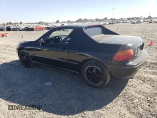 1995 Honda del Sol Si with VIN JHMEH6163SS002612, listed as a Copart auction lot 76044354 with 105,658 mi miles and Salvage Title. Bid and sale history available at carsss.com. Image 2.