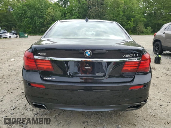 2015 BMW 7 Series 750Li xDrive with VIN WBAYF8C54FD653940, listed as a Copart auction lot 55762915 with 89,037 mi miles and Clean title. Bid and sale history available at DreamBid. Image 6.