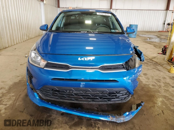 2022 Kia Rio S with VIN 3KPA24AD4NE452586, listed as a Copart auction lot 51971615 with 59,602 mi miles and Salvage Title. Bid and sale history available at carsss.com. Image 5.