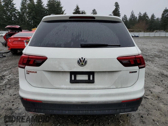 2020 Volkswagen Tiguan SE with VIN 3VV2B7AX0LM066834, listed as a Copart auction lot 50202205 with 66,530 mi miles and Salvage Title. Bid and sale history available at DreamBid. Image 6.
