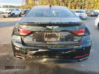 2017 Genesis G80 3.8L with VIN KMHGN4JE5HU180447, listed as a Copart auction lot 79687954 with 70,495 mi miles and Salvage Title. Bid and sale history available at DreamBid. Image 6.