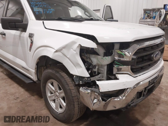 2023 Ford F-150 XL with VIN 1FTFW1ED6PFC14587, listed as a IAAI auction lot 41827273 with 87,267 mi miles. Bid and sale history available at carsss.com. Image 6.
