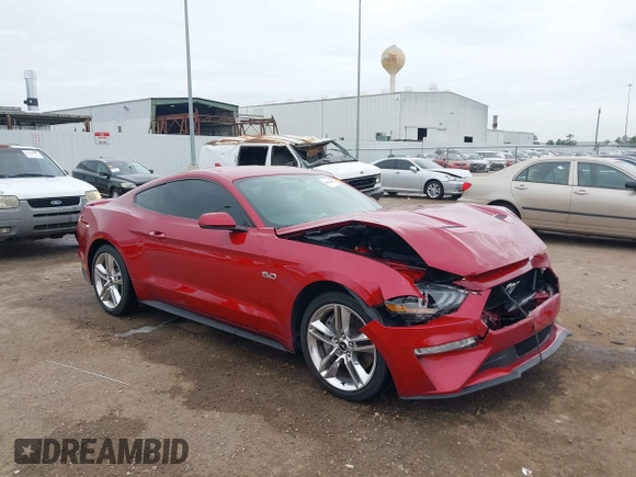 2020 Ford Mustang GT with VIN 1FA6P8CF7L5182295, listed as a IAAI auction lot 41006471 with 8,583 mi miles and . Bid and sale history available at DreamBid. Image 1.