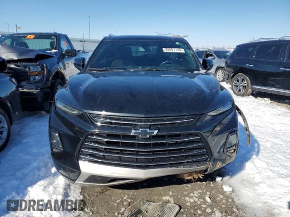 2020 Chevrolet Blazer Premier with VIN 3GNKBFRS3LS597420, listed as a Copart auction lot 88651145 with 46,534 mi miles and Salvage title. Bid and sale history available at DreamBid. Image 5.