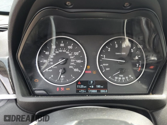 2018 BMW X1 xDrive28i with VIN WBXHT3C36J5F89230, listed as a Copart auction lot 62904545 with 170,860 mi miles and Salvage title. Bid and sale history available at DreamBid. Image 9.