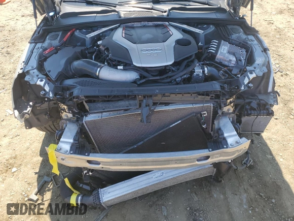 2019 Audi S4 Premium Plus with VIN WAUB4AF45KA082007, listed as a Copart auction lot 55275724 with 25,115 mi miles and Salvage Title. Bid and sale history available at carsss.com. Image 11.