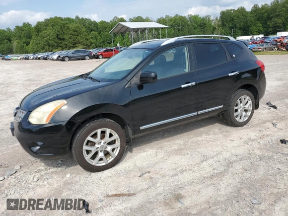 2012 Nissan Rogue S z VIN JN8AS5MV6CW413581, wystawiony jako Copart lot #59166905 z przebiegiem 167 113 mil mil oraz Szkoda całkowita • Salvage title. Historia ofert i sprzedaży dostępna na DreamBid. Obrazek 1.
