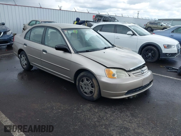 2001 Honda Civic LX with VIN JHMES16551S008933, listed as a IAAI auction lot 41912653 with 142,277 mi miles and . Bid and sale history available at DreamBid. Image 1.