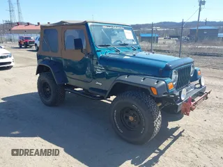 1998 Jeep Wrangler Sport with VIN 1J4FY19S9WP752416, listed as a IAAI auction lot 41834491 with 150,504 mi miles. Bid and sale history available at carsss.com. Image 1.
