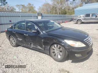 2009 Hyundai Genesis with VIN KMHGC46E69U041086, listed as a Copart auction lot 51020435 with 128,764 mi miles and Salvage Title. Bid and sale history available at DreamBid. Image 4.