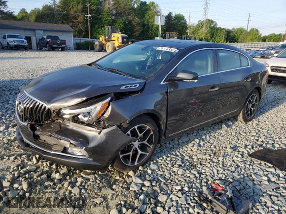 2016 Buick LaCrosse Sport Touring with VIN 1G4G45G39GF281914, listed as a Copart auction lot 54756355 with 66,437 mi miles and Salvage title. Bid and sale history available at DreamBid. Image 1.
